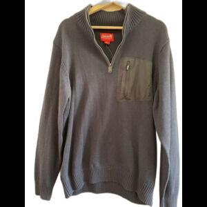 COLEMAN OUTDOOR COMPANY Mens Size L Navy Blue Heavy Pullover Sweater NWOT $70